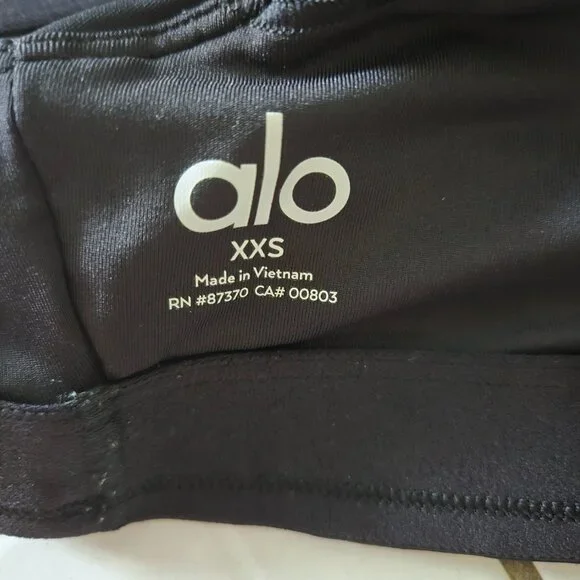 Alo Airlift Advantage Racerback Bra Black XXS - Picture 4 of 4
